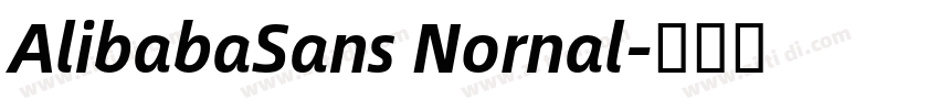 AlibabaSans Nornal字体转换